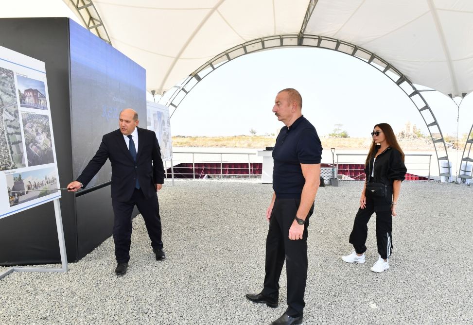 President Ilham Aliyev, First Lady Mehriban Aliyeva attend foundation laying ceremony for Kangarli village of Aghdam district (PHOTO/VIDEO)