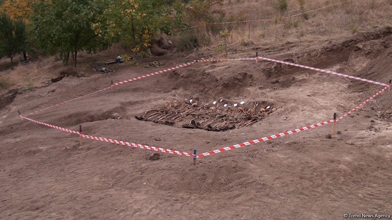 Footage of mass burial in Khojavand demonstrates war crimes of Armenia (VIDEO)