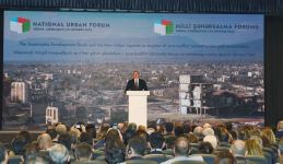President Ilham Aliyev, First Lady Mehriban Aliyeva attend opening ceremony of Azerbaijan National Urban Planning Forum in Aghdam (PHOTO/VIDEO)