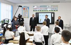 President Ilham Aliyev participates in inauguration of School-Gymnasium educational complex named after Heydar Aliyev in Bishkek (PHOTO/VIDEO)