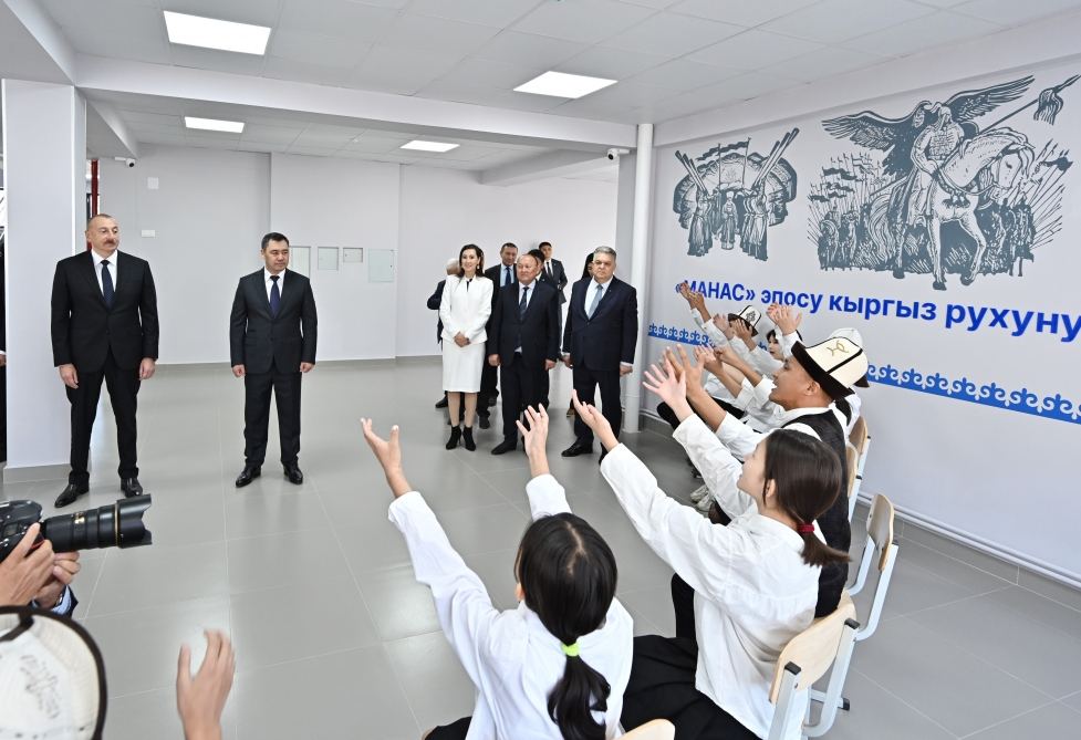 President Ilham Aliyev participates in inauguration of School-Gymnasium educational complex named after Heydar Aliyev in Bishkek (PHOTO/VIDEO)