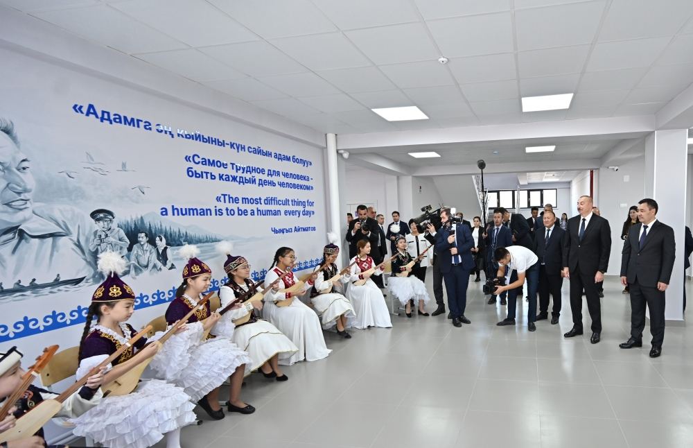 President Ilham Aliyev participates in inauguration of School-Gymnasium educational complex named after Heydar Aliyev in Bishkek (PHOTO/VIDEO)