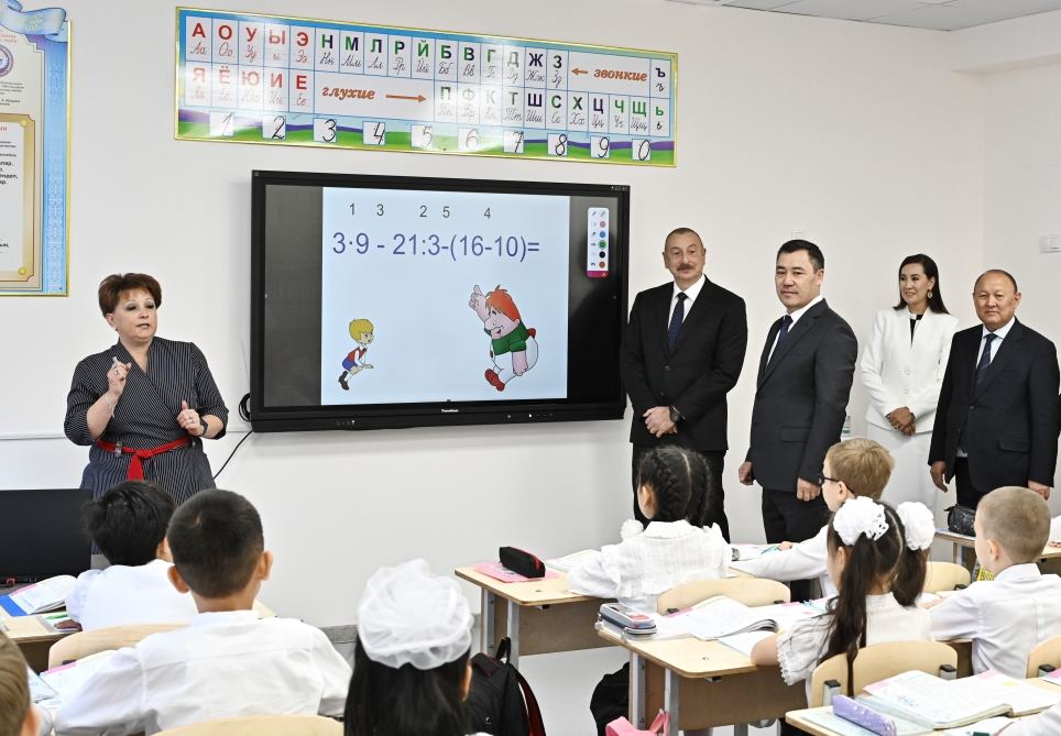 President Ilham Aliyev participates in inauguration of School-Gymnasium educational complex named after Heydar Aliyev in Bishkek (PHOTO/VIDEO)