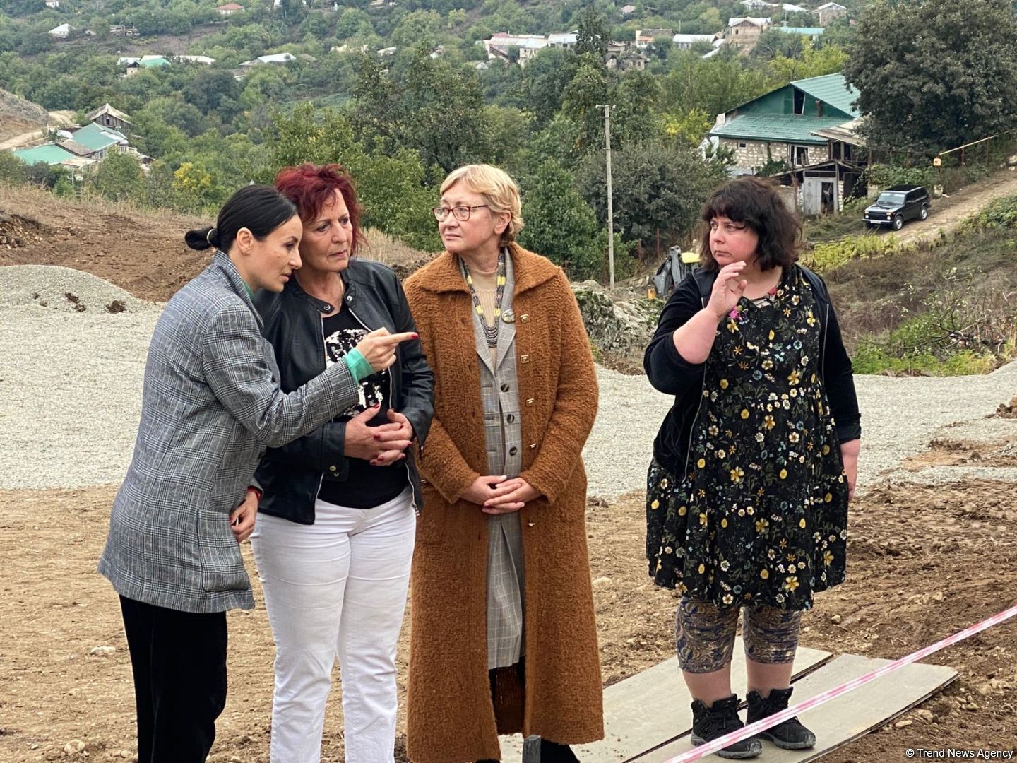 Foreign experts, NGO representatives visit mass grave site in Azerbaijan's Edilli (PHOTO)