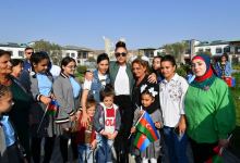 President Ilham Aliyev and First Lady Mehriban Aliyeva talk to residents of Aghali village, inquire about their conditions (PHOTO/VIDEO)