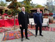 President Ilham Aliyev, Georgian PM Irakli Garibashvili participate in cultural program at Château Mukhrani (PHOTO/VIDEO)