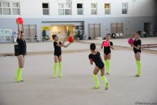 Azerbaijan's National Gymnastics Arena hosting training camps for athletes from Mingachevir (PHOTO)