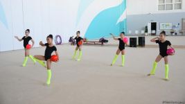 Azerbaijan's National Gymnastics Arena hosting training camps for athletes from Mingachevir (PHOTO)