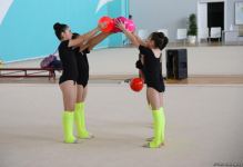 Azerbaijan's National Gymnastics Arena hosting training camps for athletes from Mingachevir (PHOTO)