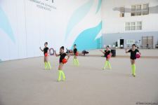 Azerbaijan's National Gymnastics Arena hosting training camps for athletes from Mingachevir (PHOTO)
