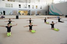 Azerbaijan's National Gymnastics Arena hosting training camps for athletes from Mingachevir (PHOTO)