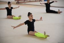 Azerbaijan's National Gymnastics Arena hosting training camps for athletes from Mingachevir (PHOTO)