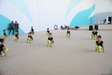 Azerbaijan's National Gymnastics Arena hosting training camps for athletes from Mingachevir (PHOTO)