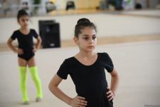 Azerbaijan's National Gymnastics Arena hosting training camps for athletes from Mingachevir (PHOTO)