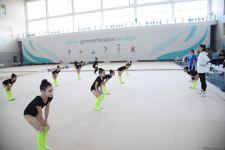 Azerbaijan's National Gymnastics Arena hosting training camps for athletes from Mingachevir (PHOTO)
