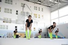Azerbaijan's National Gymnastics Arena hosting training camps for athletes from Mingachevir (PHOTO)