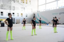 Azerbaijan's National Gymnastics Arena hosting training camps for athletes from Mingachevir (PHOTO)