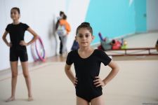 Azerbaijan's National Gymnastics Arena hosting training camps for athletes from Mingachevir (PHOTO)