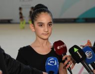 Azerbaijan's National Gymnastics Arena hosting training camps for athletes from Mingachevir (PHOTO)