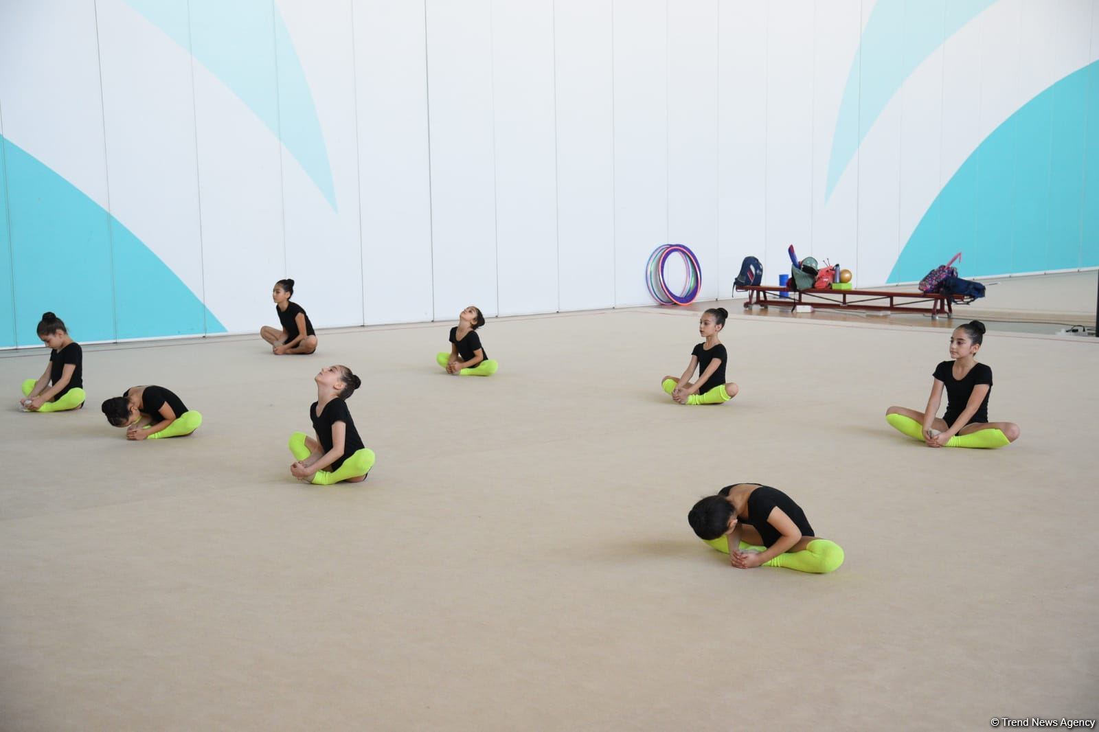Azerbaijan's National Gymnastics Arena hosting training camps for athletes from Mingachevir (PHOTO)