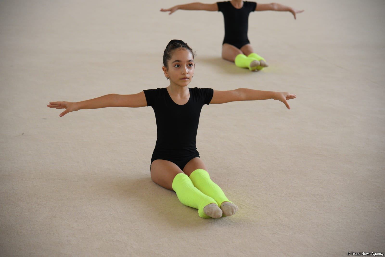 Azerbaijan's National Gymnastics Arena hosting training camps for athletes from Mingachevir (PHOTO)