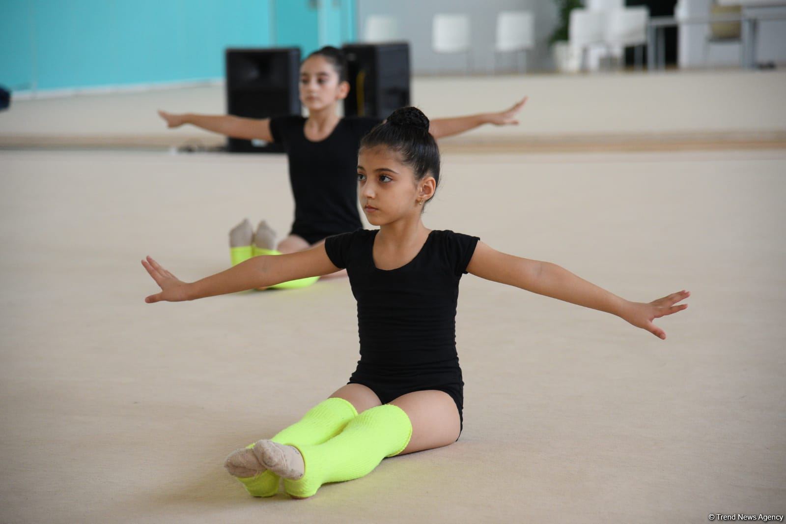 Azerbaijan's National Gymnastics Arena hosting training camps for athletes from Mingachevir (PHOTO)