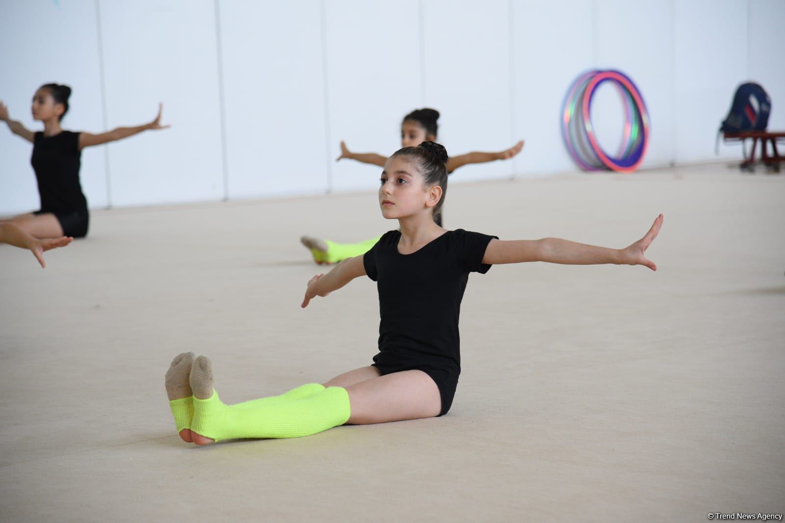 Azerbaijan's National Gymnastics Arena hosting training camps for athletes from Mingachevir (PHOTO)