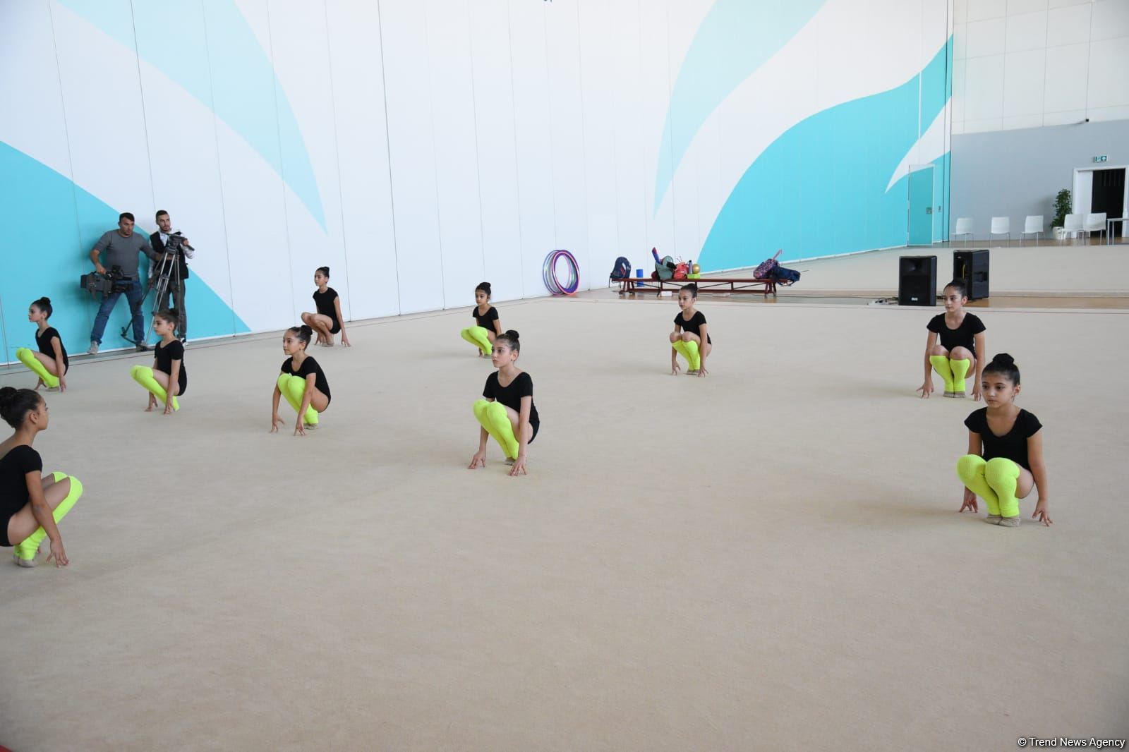 Azerbaijan's National Gymnastics Arena hosting training camps for athletes from Mingachevir (PHOTO)