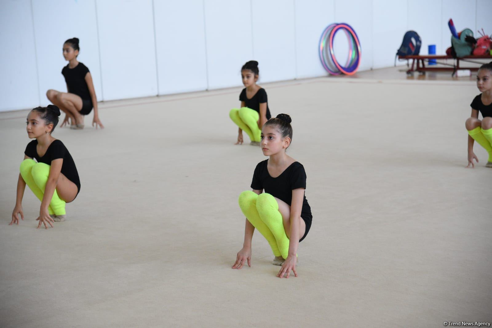 Azerbaijan's National Gymnastics Arena hosting training camps for athletes from Mingachevir (PHOTO)