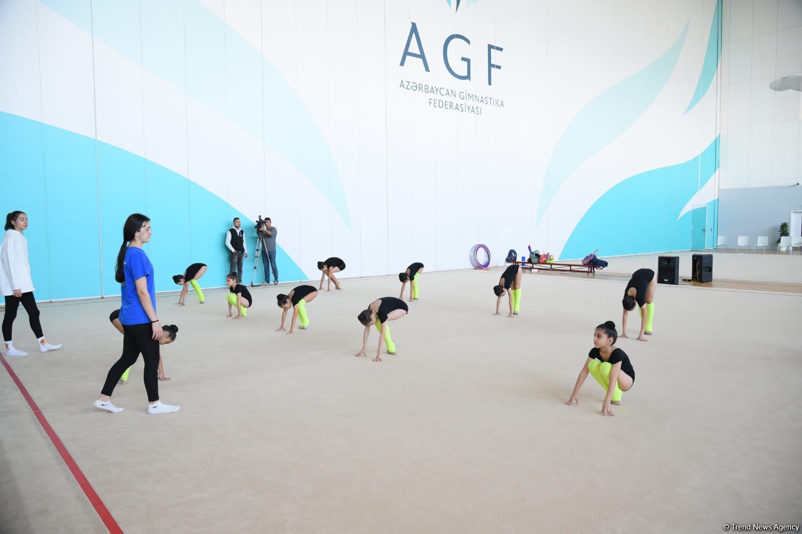 Azerbaijan's National Gymnastics Arena hosting training camps for athletes from Mingachevir (PHOTO)