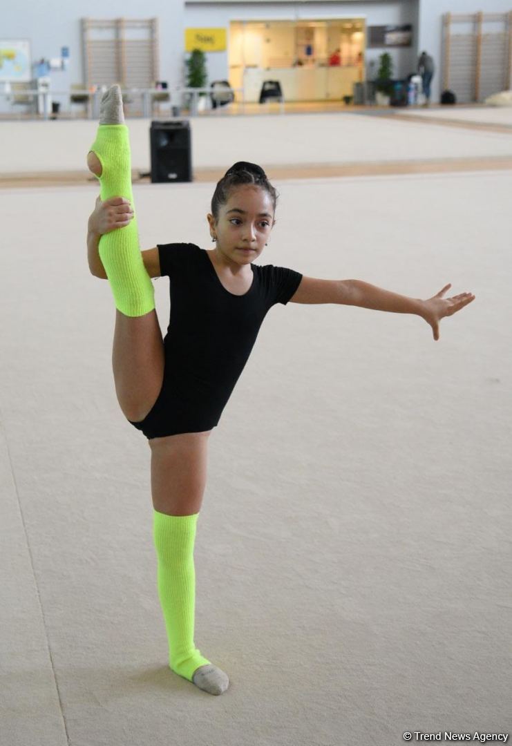 Azerbaijan's National Gymnastics Arena hosting training camps for athletes from Mingachevir (PHOTO)