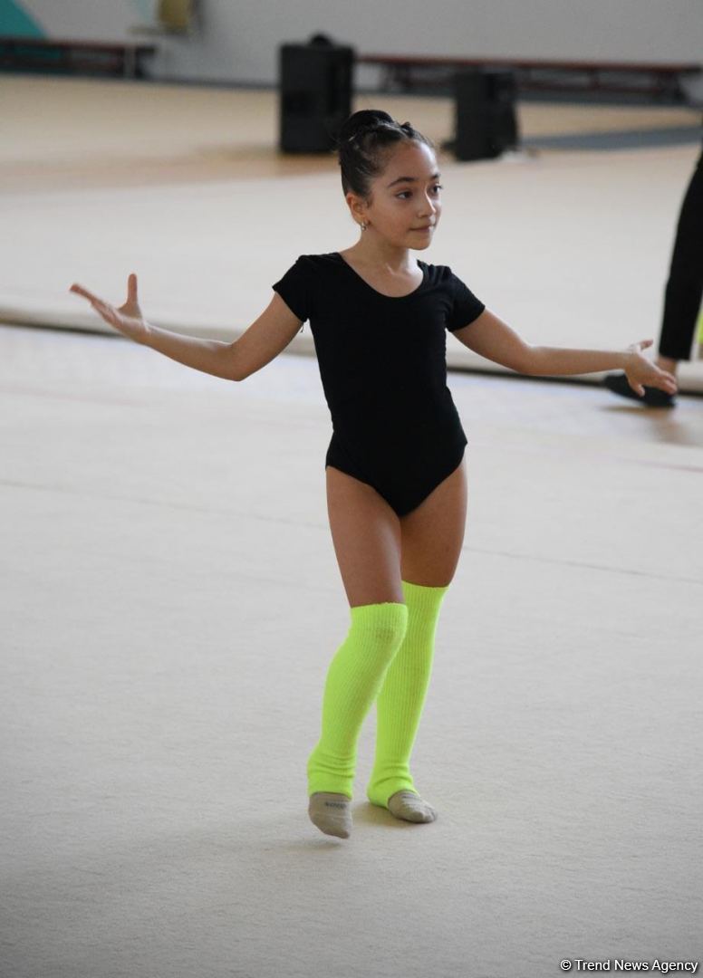 Azerbaijan's National Gymnastics Arena hosting training camps for athletes from Mingachevir (PHOTO)