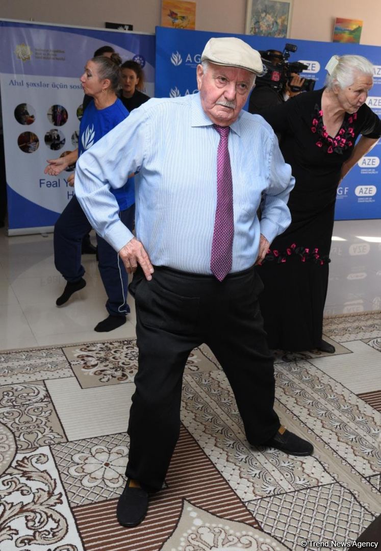 Azerbaijani social center for elderly citizens hosts 'Gymnastics for All' event (PHOTO)
