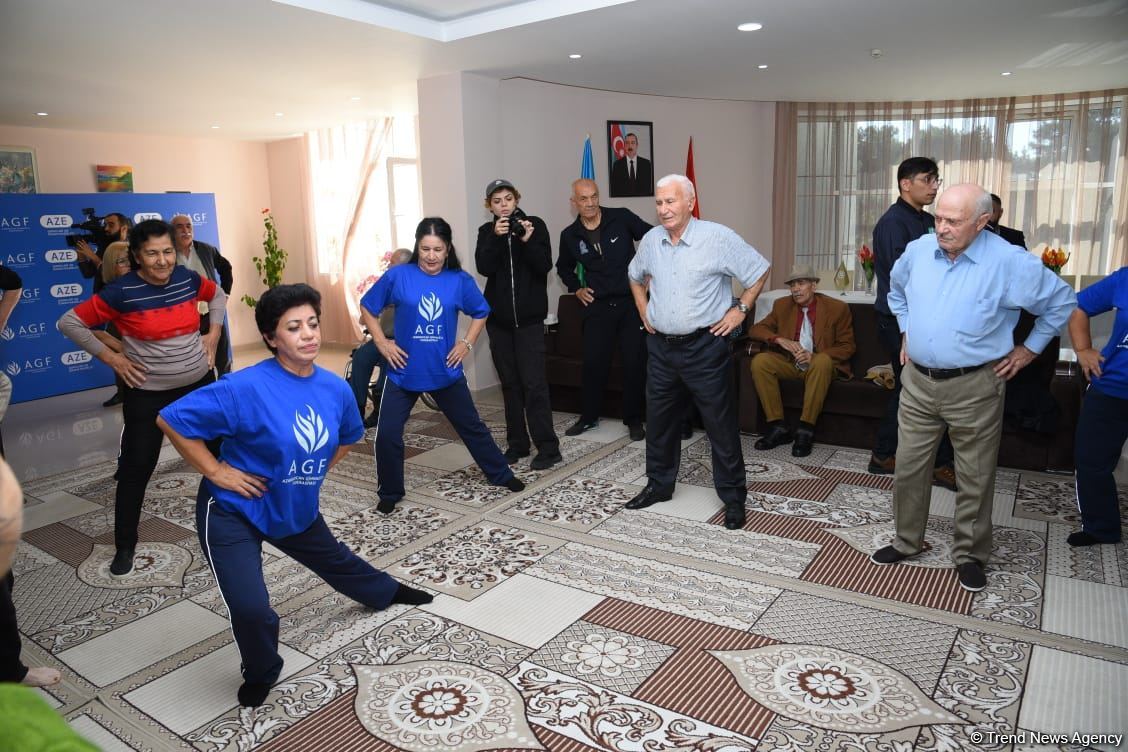 Azerbaijani social center for elderly citizens hosts 'Gymnastics for All' event (PHOTO)