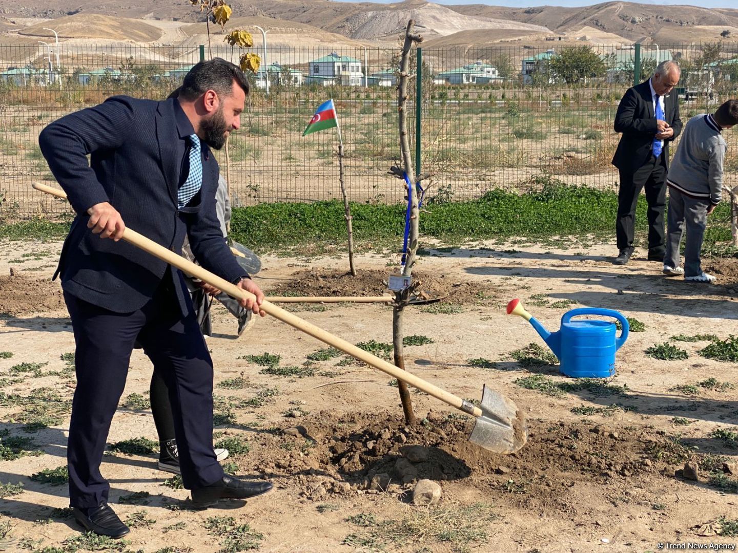 Fruit trees planted in Aghali village of Azerbaijan's liberated Zangilan district on Victory Day (PHOTO)