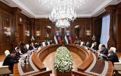 President Ilham Aliyev meets with President of Uzbekistan Shavkat Mirziyoyev in Samarkand (PHOTO/VIDEO)