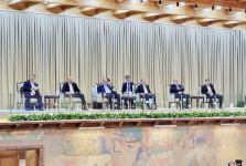 President Ilham Aliyev attends event at "Eternal City" complex in Samarkand, where folklore performances by member states of Organization of Turkic States were presented (PHOTO)