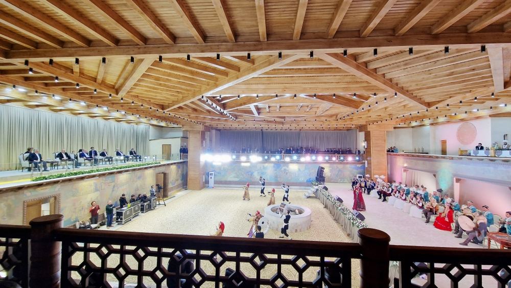 President Ilham Aliyev attends event at "Eternal City" complex in Samarkand, where folklore performances by member states of Organization of Turkic States were presented (PHOTO)