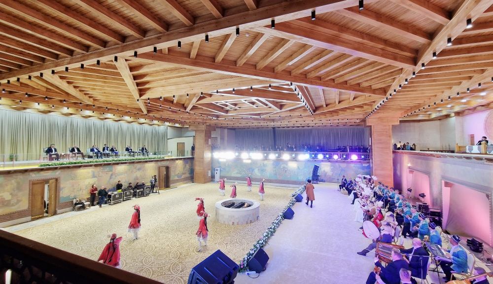 President Ilham Aliyev attends event at "Eternal City" complex in Samarkand, where folklore performances by member states of Organization of Turkic States were presented (PHOTO)