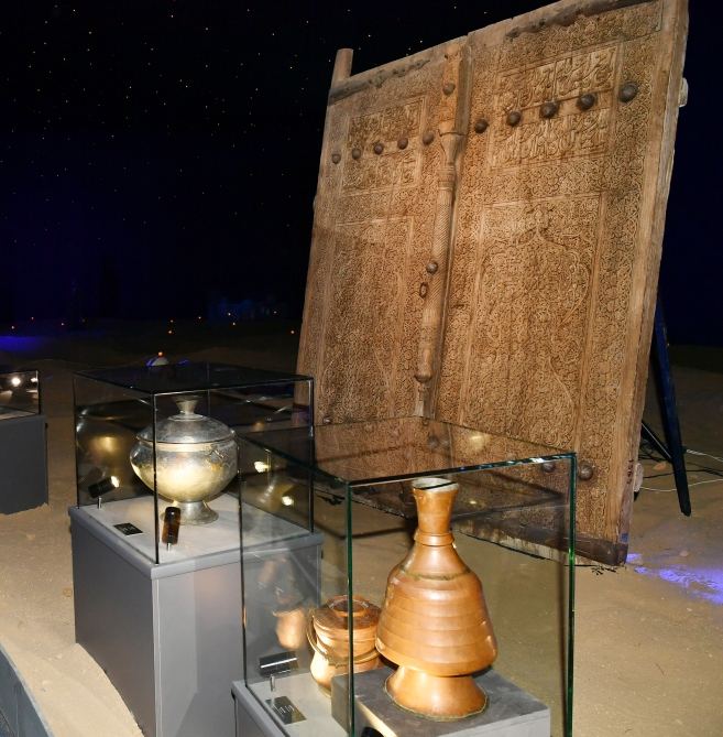 First Lady of Azerbaijan Mehriban Aliyeva views “Illusions of time” exhibition in Samarkand (PHOTO/VIDEO)