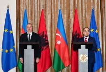 Azerbaijani, Albanian presidents make press statements (PHOTO/VIDEO)