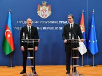 President Ilham Aliyev and President Aleksandar Vucic make press statements (PHOTO/VIDEO)