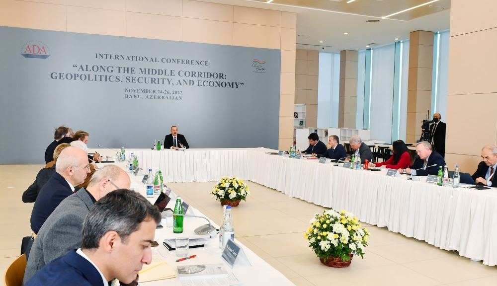 Baku hosted international conference under the motto “Along the Middle Corridor: Geopolitics, Security and Economy”, President Ilham Aliyev attended the conference (PHOTO/VIDEO)