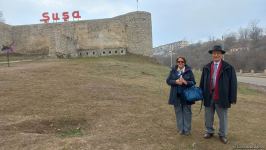 Azerbaijani researchers from Iran visit Shusha (PHOTO)