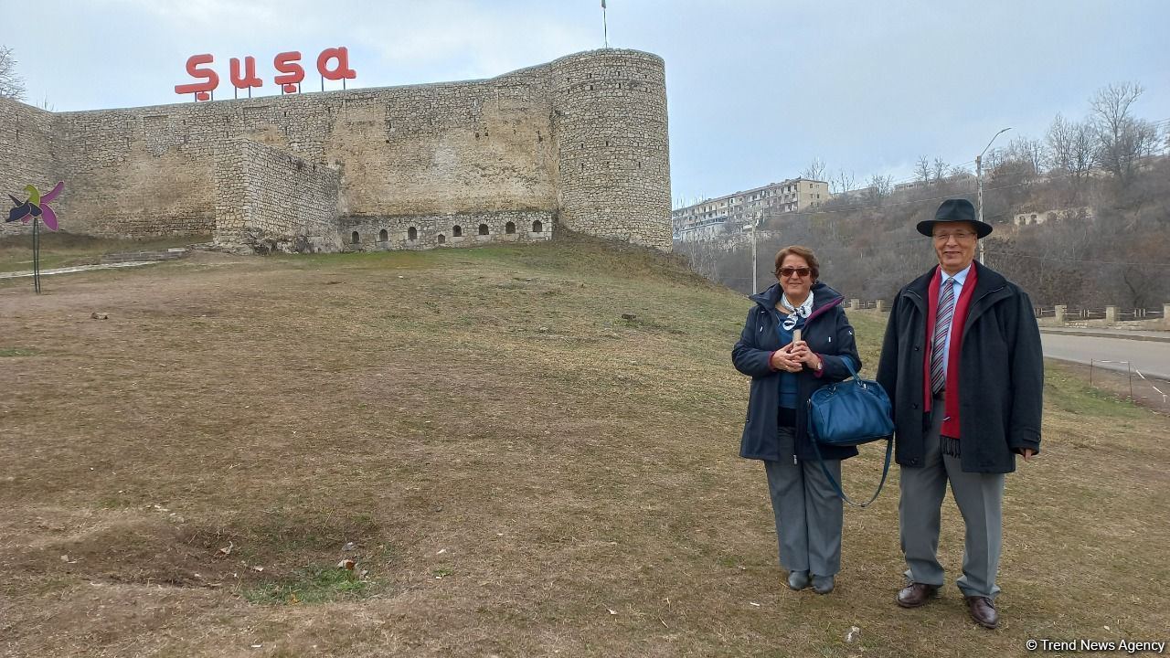 Azerbaijani researchers from Iran visit Shusha (PHOTO)