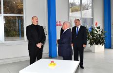 President Ilham Aliyev attends opening of cascade of 'Oghuz' small hydro power plants (PHOTO/VIDEO)
