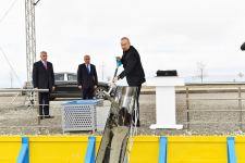 President Ilham Aliyev lays foundation of new plant at “Shaki-Oghuz” Agropark (PHOTO/VIDEO)