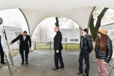 President Ilham Aliyev, First Lady Mehriban Aliyeva view reconstruction work at "Yukhari Bash" National Historical-Architectural Reserve in Shaki (PHOTO/VIDEO)