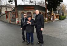 President Ilham Aliyev, First Lady Mehriban Aliyeva view reconstruction work at "Yukhari Bash" National Historical-Architectural Reserve in Shaki (PHOTO/VIDEO)