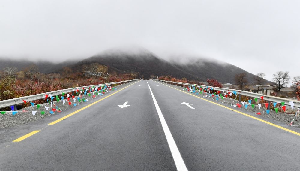President Ilham Aliyev attends inauguration of Oguz-Shaki highway after reconstruction (PHOTO/VIDEO)